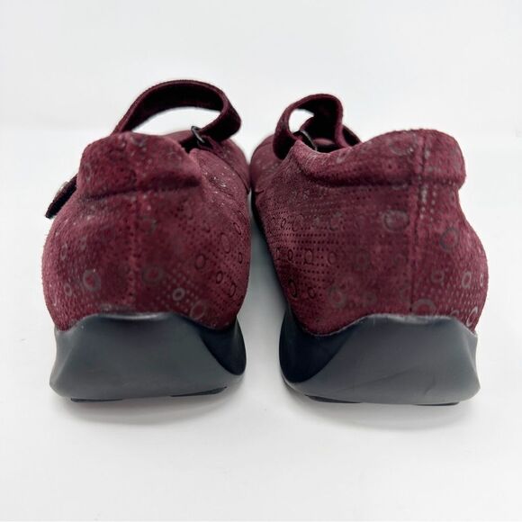 Wolky Passion Suede Mary Jane Burgundy Size 41 - Picture 9 of 15